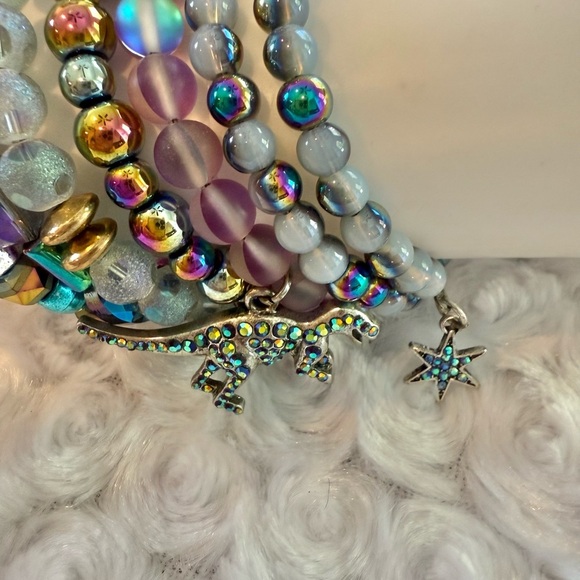 Colorful Dinosaur Charm Handmade Bracelet - Picture 5 of 6